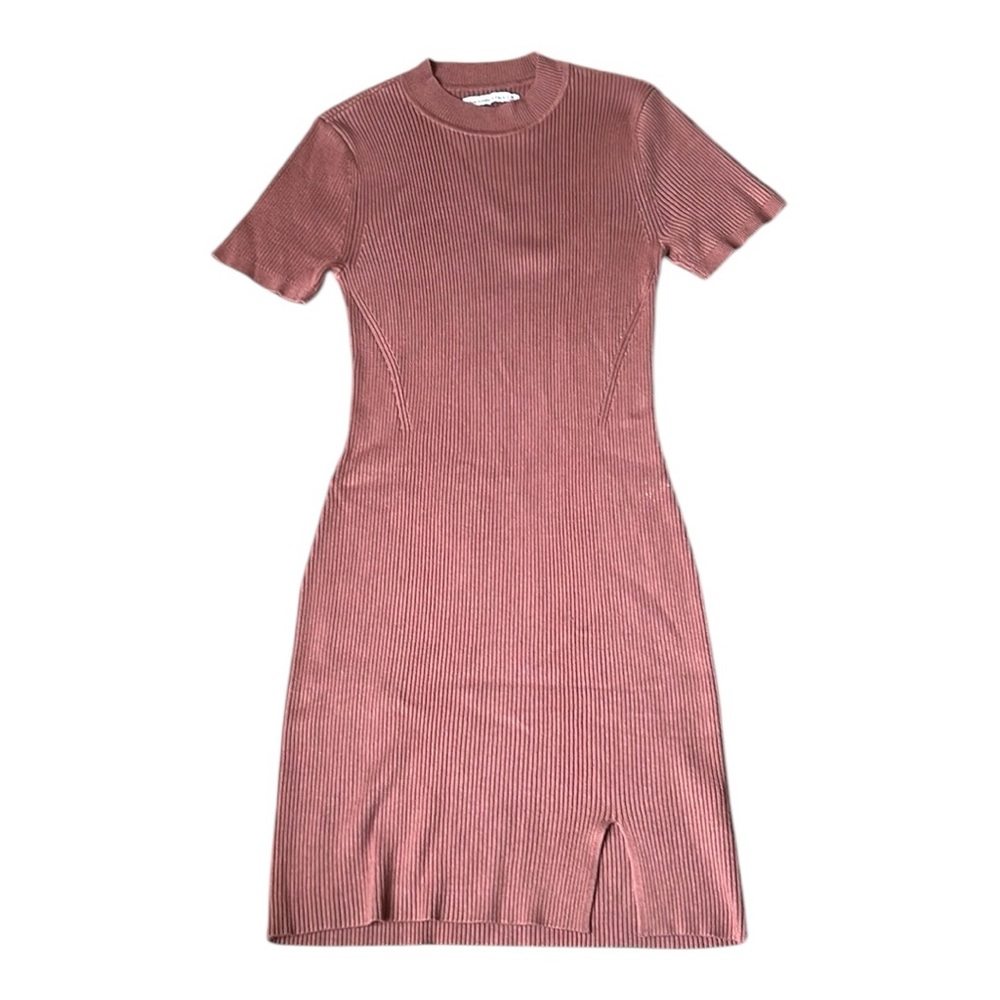 Abercrombie & Fitch Women’s Brown Short Sleeve Sweater Mini Dress, Size M